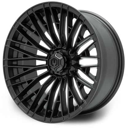 Reaper 16 inch MODZ golf cart wheel - Titanium Gunmetal