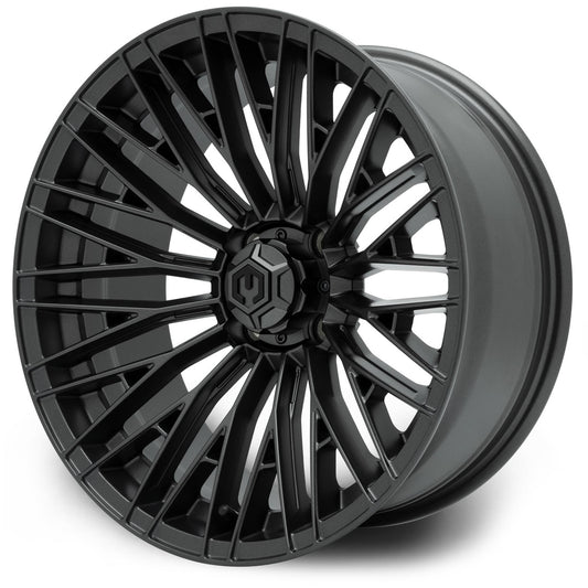 Reaper 16 inch MODZ golf cart wheel - Titanium Gunmetal