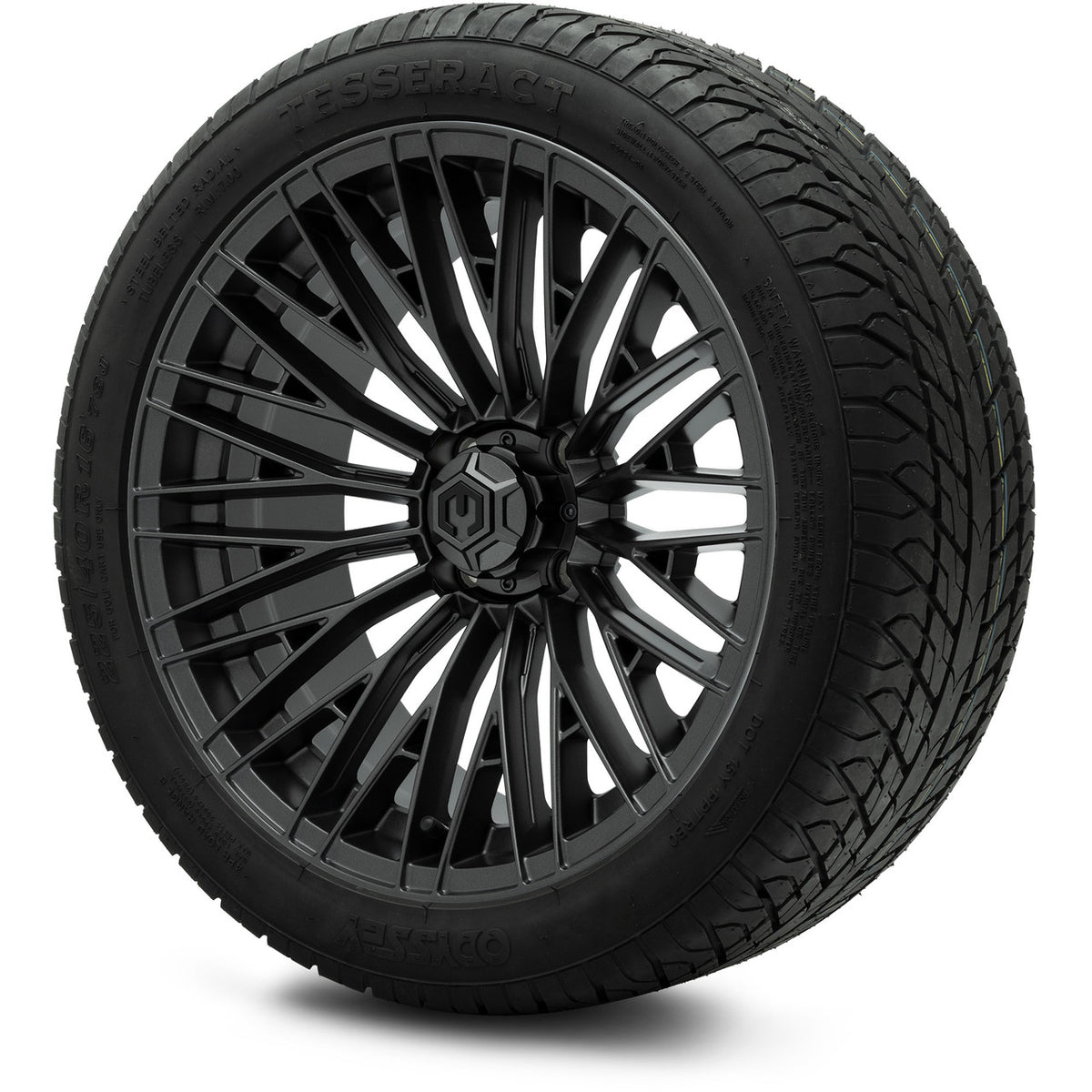 MODZ® 16" Reaper Titanium Gunmetal Wheels & Street Tires Combo