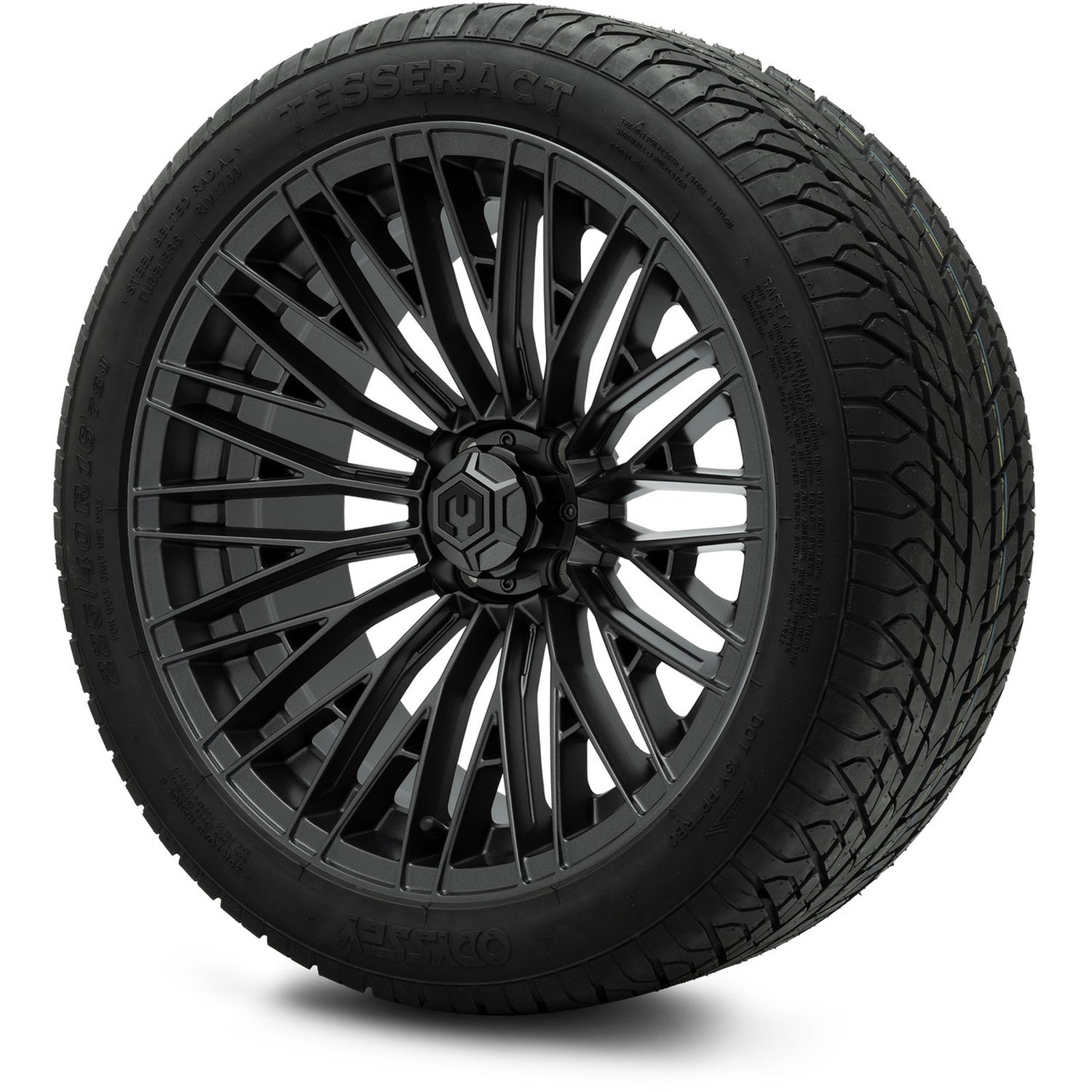 MODZ® 16" Reaper Titanium Gunmetal Wheels & Street Tires Combo