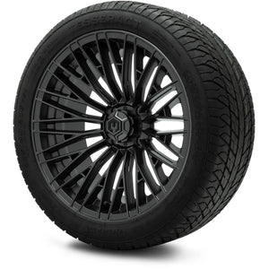 MODZ® 16" Reaper Titanium Gunmetal Wheels & Street Tires Combo