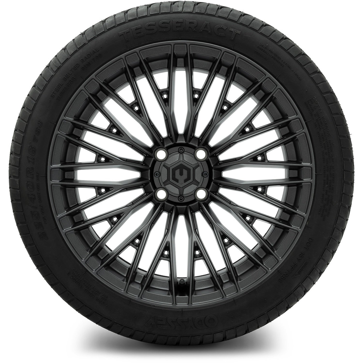 MODZ® 16" Reaper Titanium Gunmetal Wheels & Street Tires Combo