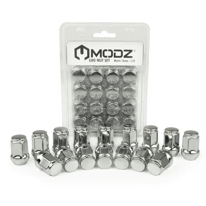 MODZ® Chrome Golf Cart Lug Nuts - Pack of 16
