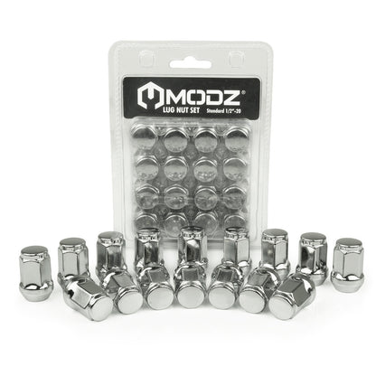 MODZ® Chrome Golf Cart Lug Nuts - Pack of 16