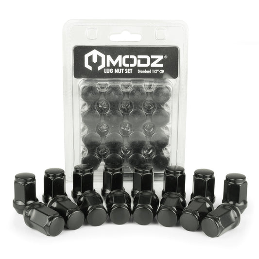 MODZ® Black Golf Cart Lug Nuts - Pack of 16