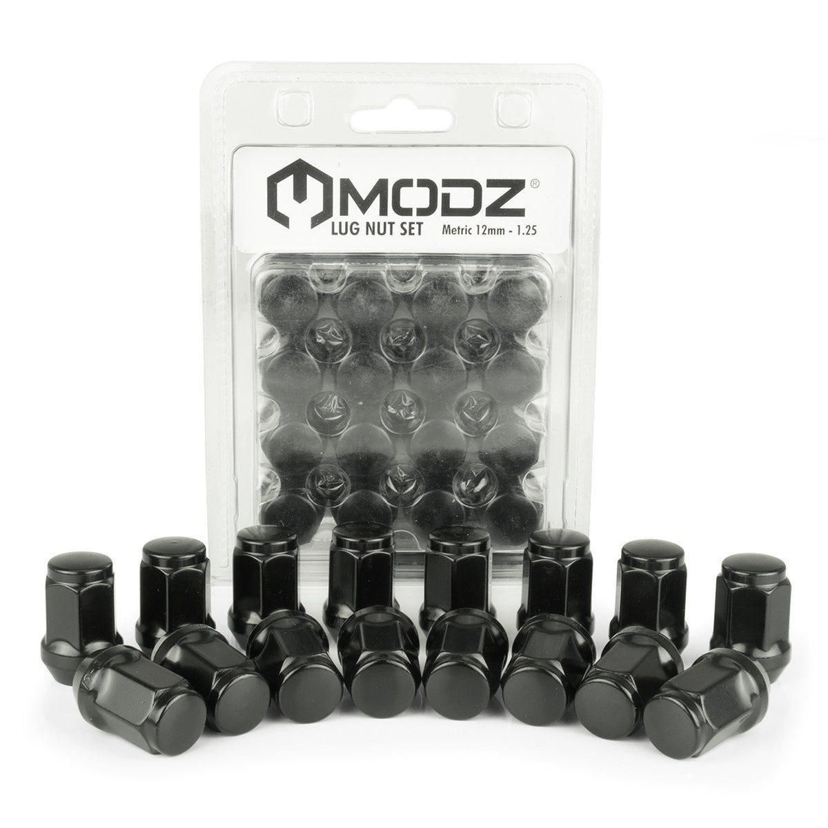 MODZ® Black Golf Cart Lug Nuts - Pack of 16