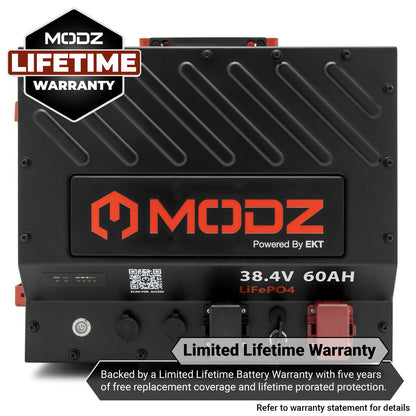 MODZ® Universal 36 Volt (38.4v) 60Ah Nano Lithium Golf Cart Battery Bundle