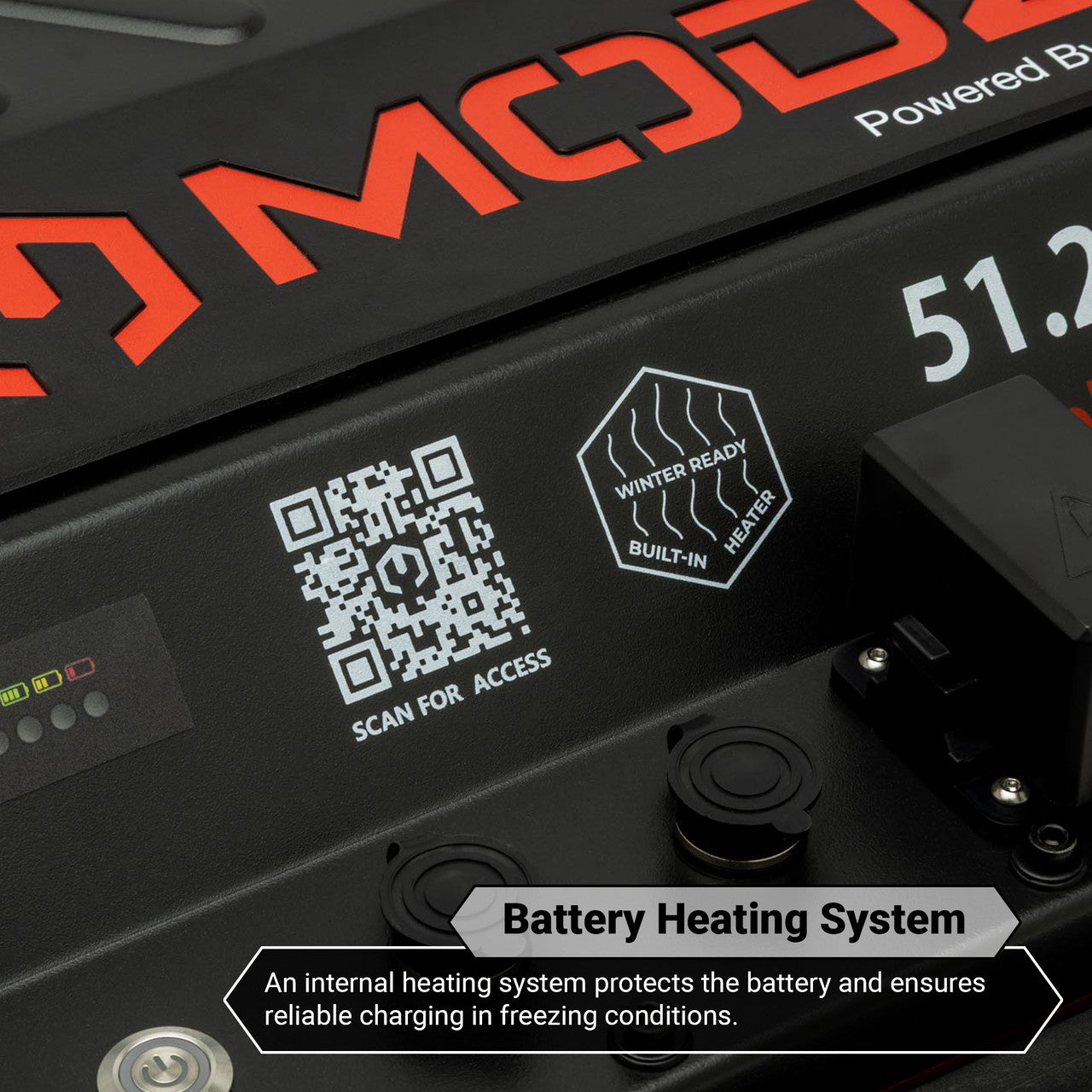 MODZ® Universal 48 Volt (51.2v) 105Ah Nano Lithium Golf Cart Battery Bundle with Built-In Heater