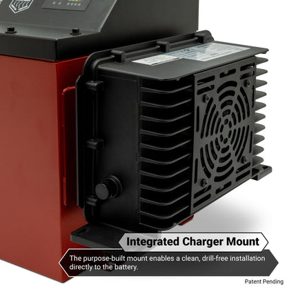 MODZ® Universal 48 Volt (51.2v) 105Ah Slim Lithium Golf Cart Battery Bundle with Built-In Heater