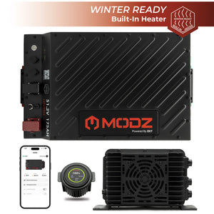 MODZ® Universal 48 Volt (51.2v) 175Ah Blade Lithium Golf Cart Battery Bundle with Built-In Heater