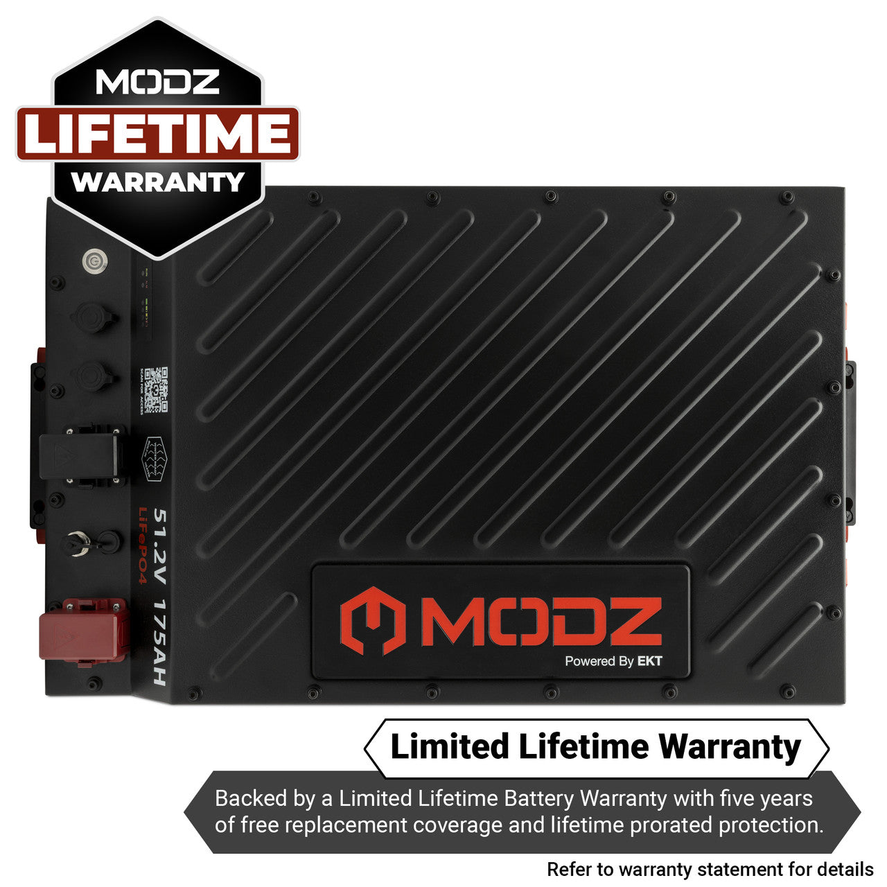 MODZ® Universal 48 Volt (51.2v) 175Ah Blade Lithium Golf Cart Battery Bundle with Built-In Heater