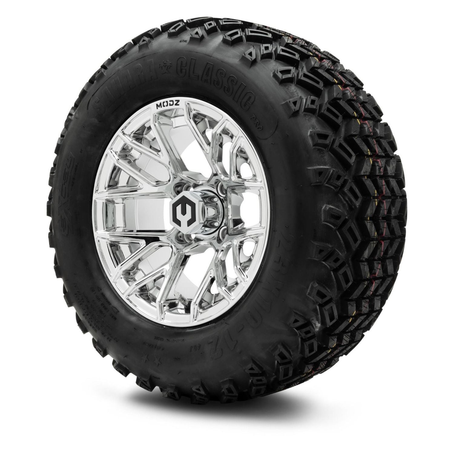 MODZ® 12" Matrix Chrome Wheels & Off-Road Tires Combo (Sahara Classic 23x10-12)