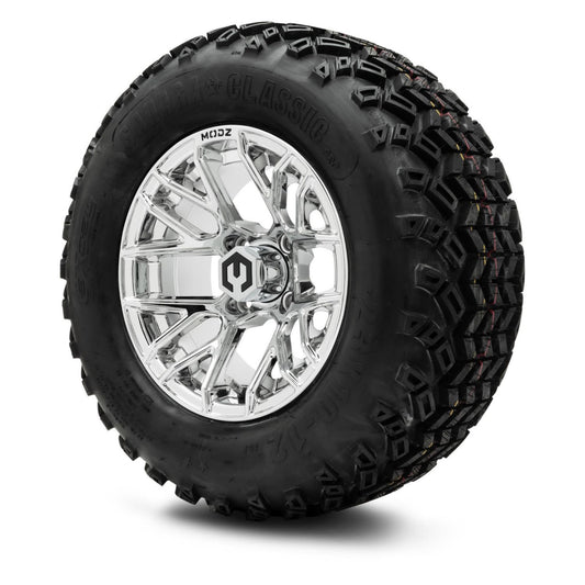 MODZ® 12" Matrix Chrome Wheels & Off-Road Tires Combo (Sahara Classic 23x10-12)