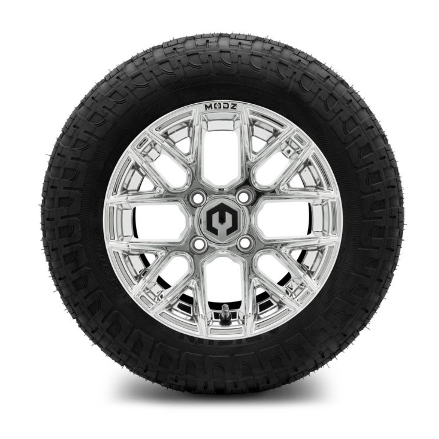 MODZ® 12" Matrix Chrome Wheels & Off-Road Tires Combo (Arisun X-Armory Radial 23x10R-12)