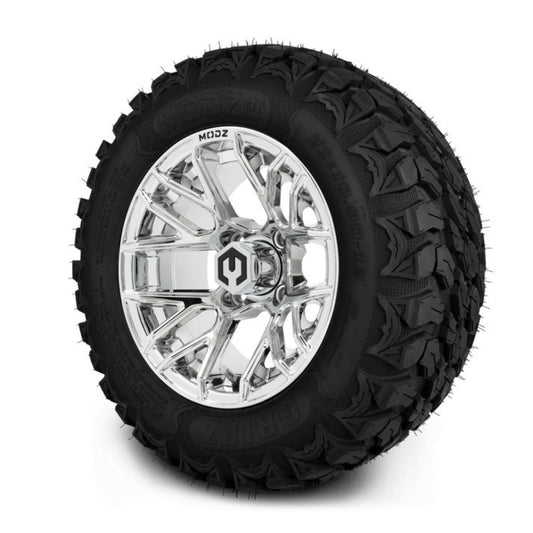 MODZ® 12" Matrix Chrome Wheels & Off-Road Tires Combo (MODZ Gripz 22x10-12)
