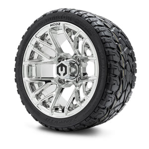 MODZ® 12" Matrix Chrome Wheels & Off-Road Tires Combo (Xcomp Gladiator Radial 205/35R-12)