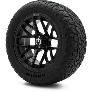MODZ® 14" Matrix Matte Black Wheels & Off-Road Tires Combo (Arisun X-Armory All-Terrain 23x10-14 Radial)