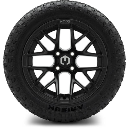 MODZ® 14" Matrix Matte Black Wheels & Off-Road Tires Combo (Arisun X-Trail All-Terrain 23x10-14)