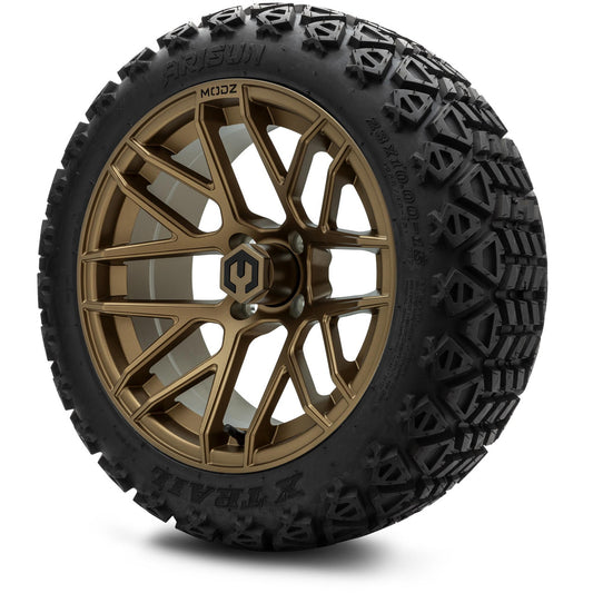 MODZ® 15" Matrix Matte Bronze Wheels & Off-Road Tires Combo (Arisun X-Trail All-Terrain 23x10-15)