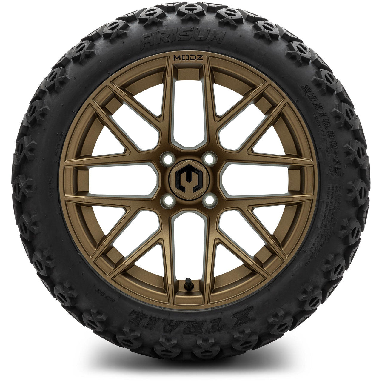 MODZ® 15" Matrix Matte Bronze Wheels & Off-Road Tires Combo (Arisun X-Trail All-Terrain 23x10-15)