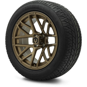 MODZ® 15" Matrix Matte Bronze Wheels & Street Tires Combo (Odyssey Tesseract Steel-Belted Radial 215/45-R15)