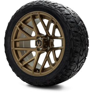 MODZ® 15" Matrix Matte Bronze Wheels & Off-Road Tires Combo (Xcomp Gladiator Steel Belted Radial 23x10-15)
