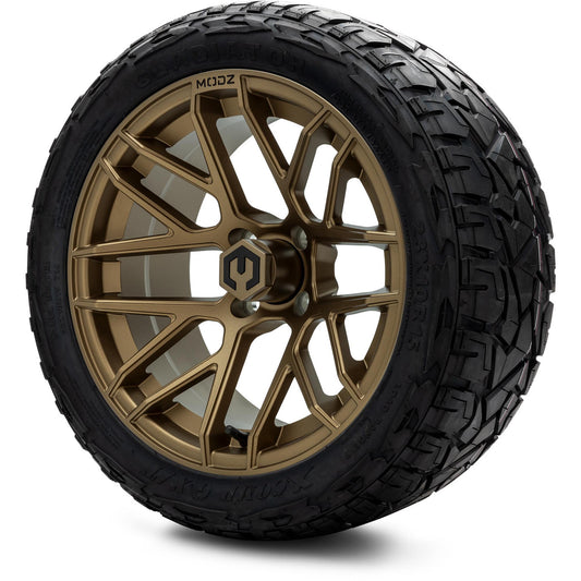 MODZ® 15" Matrix Matte Bronze Wheels & Off-Road Tires Combo (Xcomp Gladiator Steel Belted Radial 23x10-15)