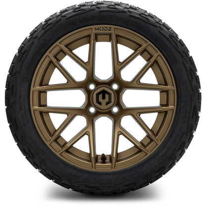 MODZ® 15" Matrix Matte Bronze Wheels & Off-Road Tires Combo (Xcomp Gladiator Steel Belted Radial 23x10-15)
