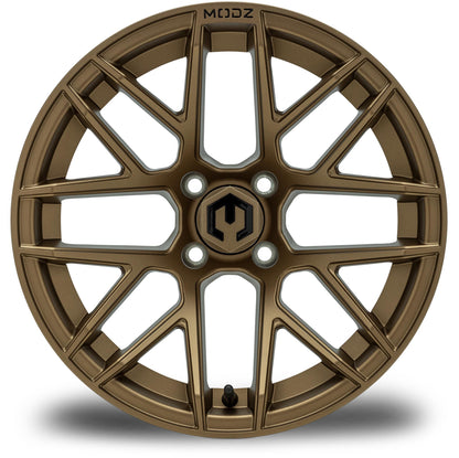 MODZ® 15" Matrix Matte Bronze Wheels & Off-Road Tires Combo (Xcomp Gladiator Steel Belted Radial 23x10-15)