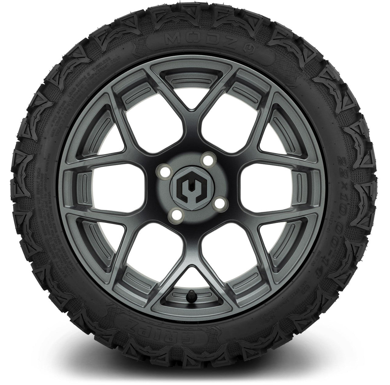 MODZ® 14" Renegade Gunmetal Wheels & Off-Road Tires Combo (Arisun X-Armory All-Terrain 23x10-14 Radial)