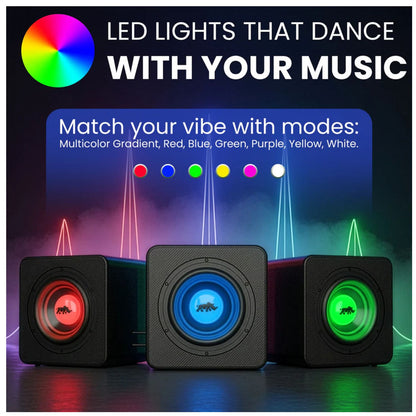 Lithium Rhino Led 8" Subwoofer W/ Aux Cable
