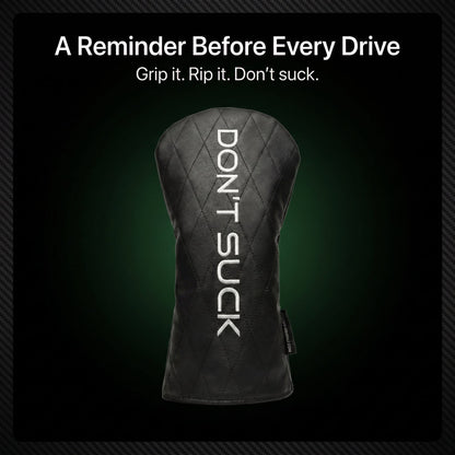 Don’t Suck™ Driver Headcover — Premium Black Diamond Quilted Fit (460cc)