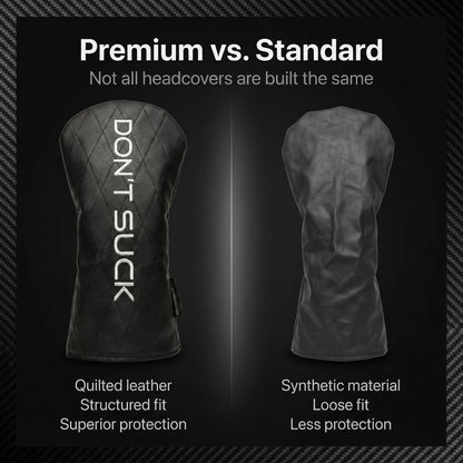 Don’t Suck™ Driver Headcover — Premium Black Diamond Quilted Fit (460cc)