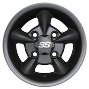 Godfather 10 inch GTW golf cart wheel - Matte Grey