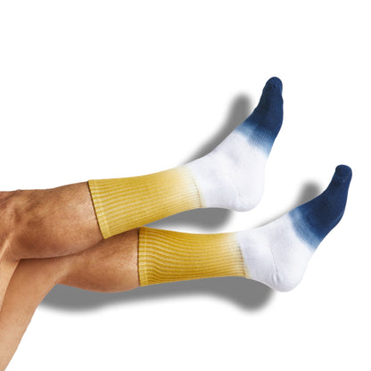 Navy Gold Mixed Socks 4 Pack -B