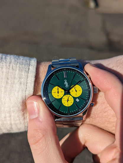 Green and Yellow Chronograph