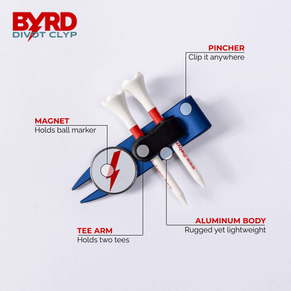 THE BYRD GOLF CADDIE CLYP - Only Golf Tool That Organizes Gear