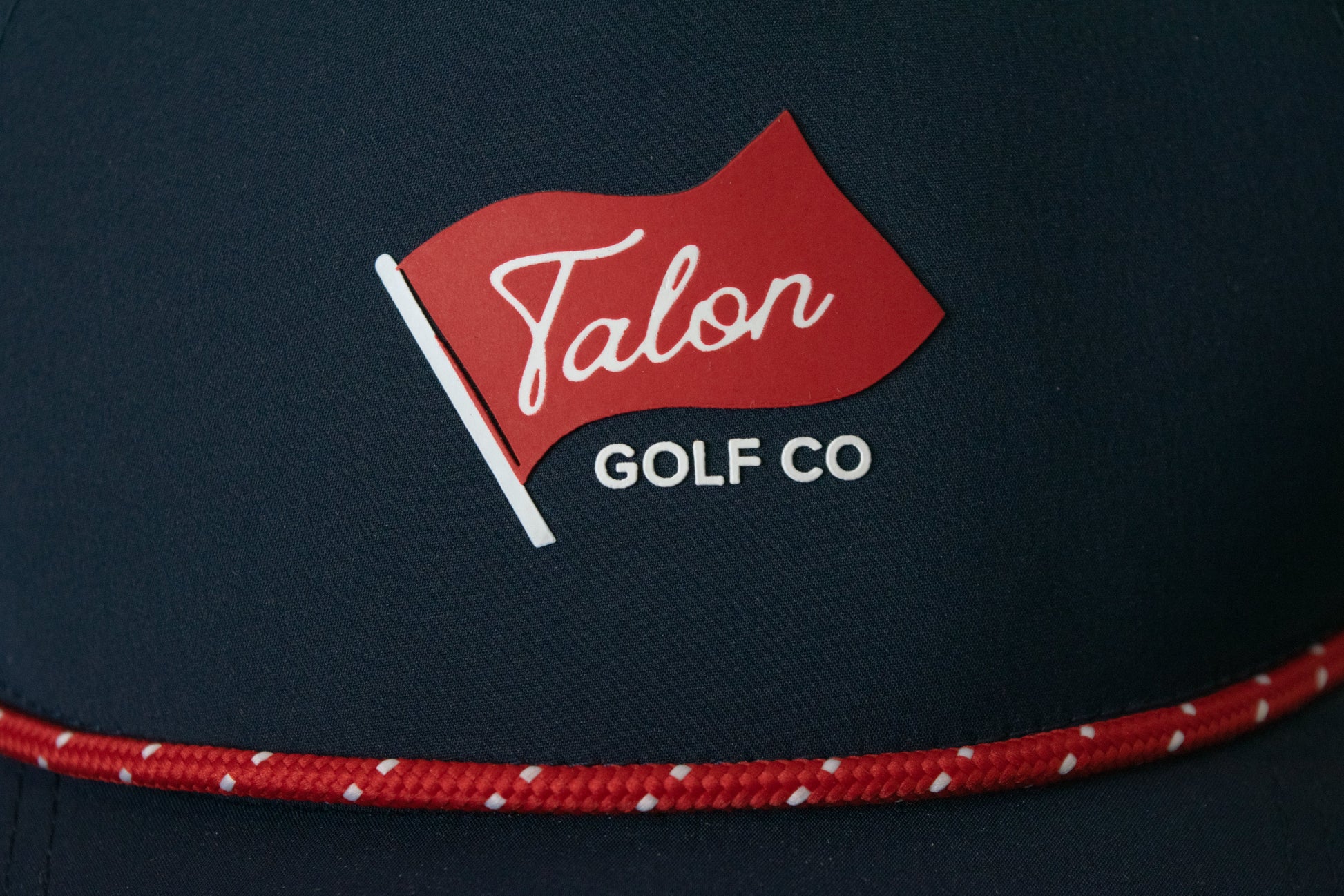 Blue Baseball Hat w/ Red Rope - Flag Logo