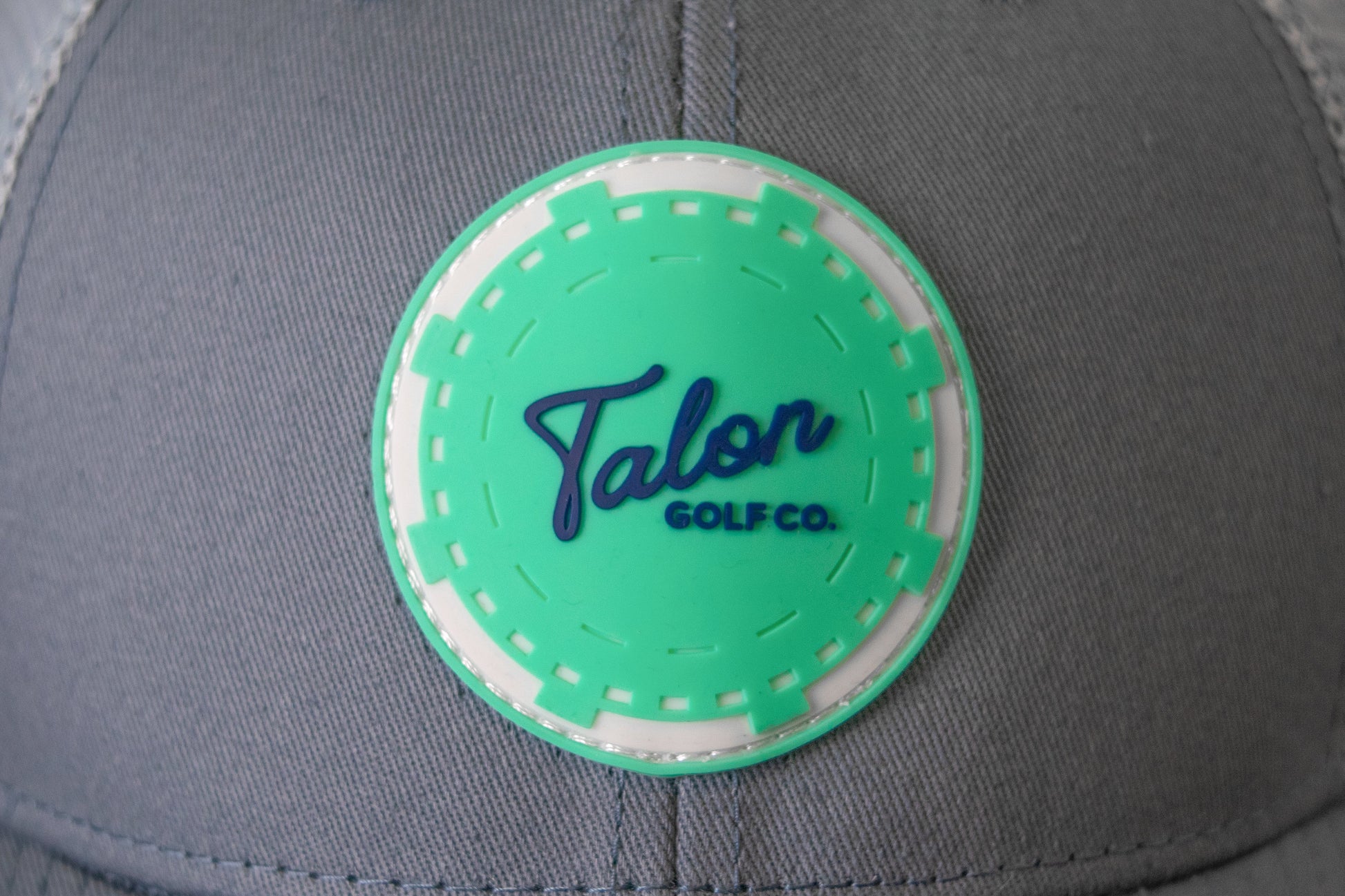 Mint Poker Chip Trucker Hat