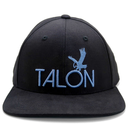 Flat Brim Hat - Black/Blue/White