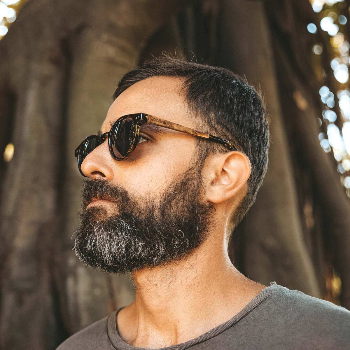 Ganges - Unisex Wood and Bio Acetate Sunglasses
