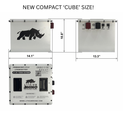 48V 105Ah CUBE Lithium Rhino Conversion Kit