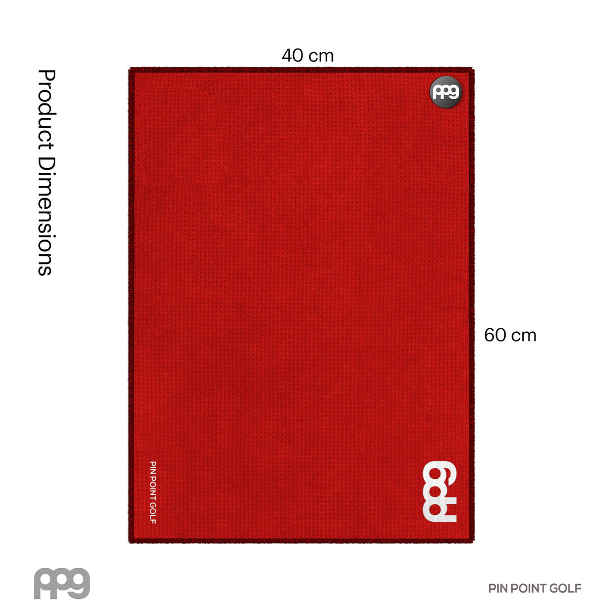 Magnetic Golf Towel Red