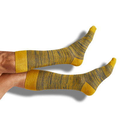 Navy Gold Mixed Socks 4 Pack -B