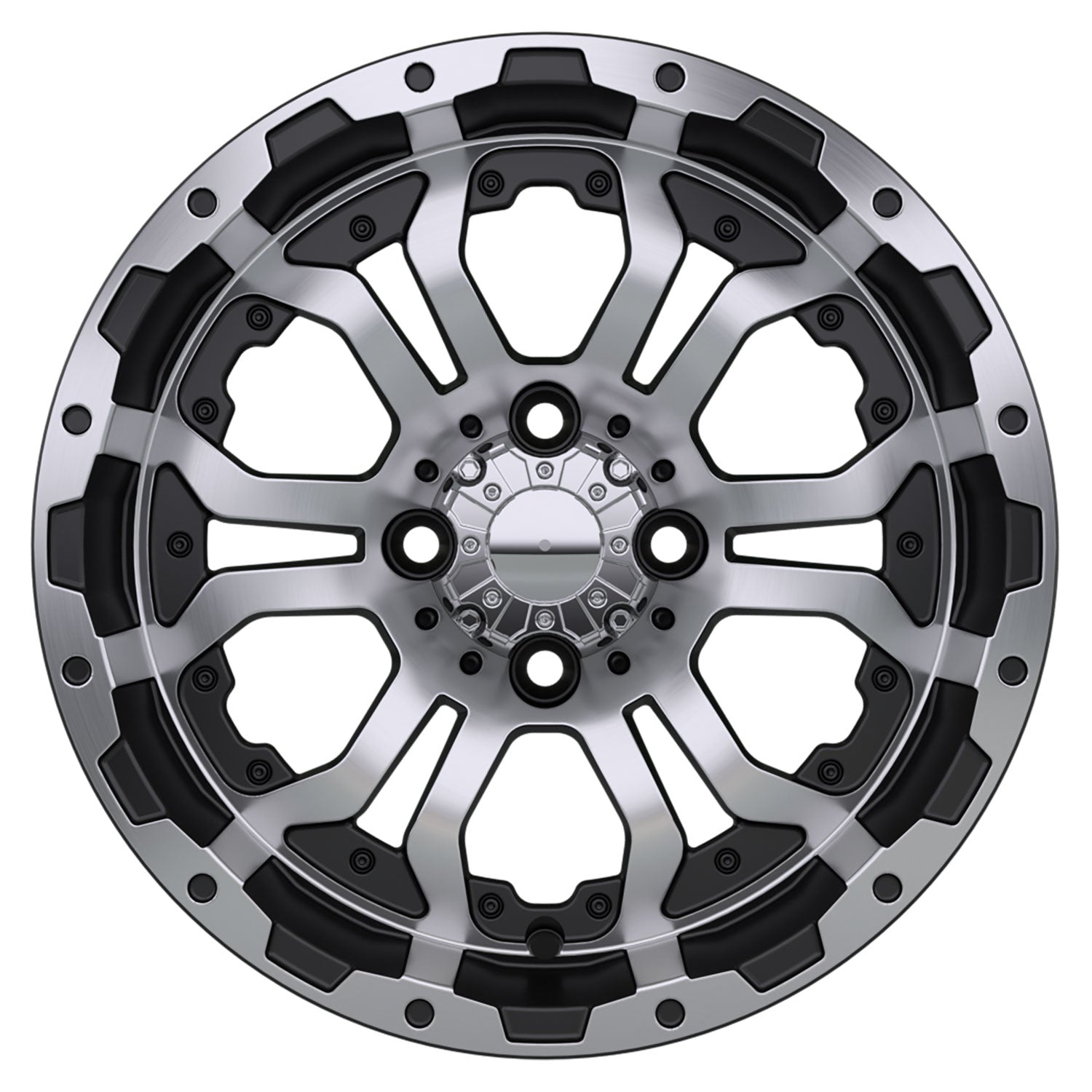 Omega 14 inch GTW golf cart wheel - Black
