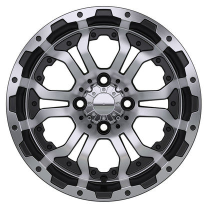 Omega 14 inch GTW golf cart wheel - Black