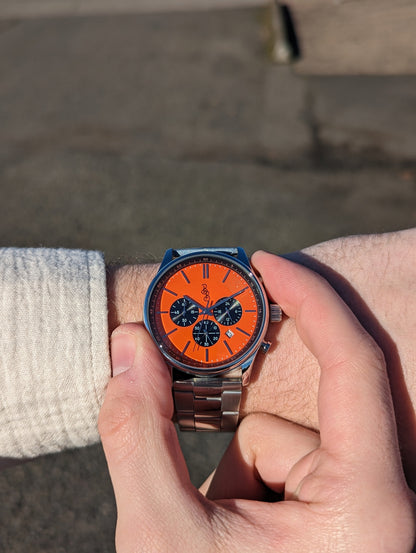 Orange and Black Chronograph