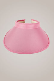 Pink Wide Brim Slide On Visor