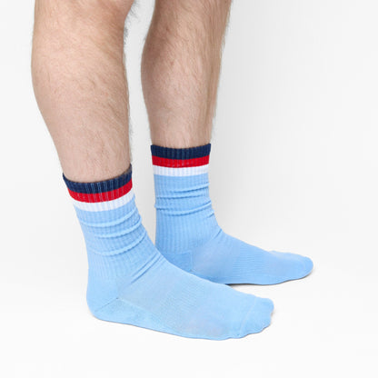 3 Stripe Casual Crew Socks 2-Pack