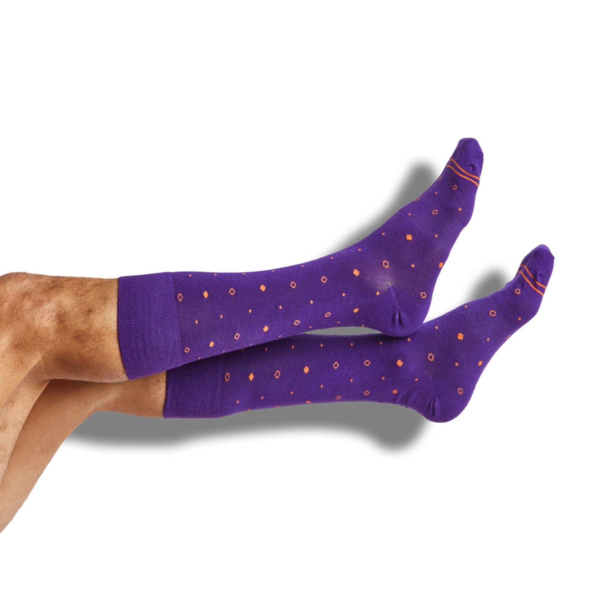 Orange / Purple Mixed Socks 4 Pack-B